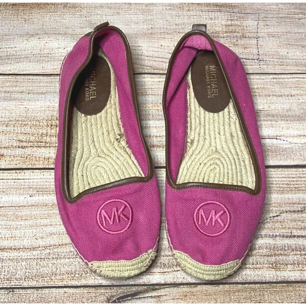 Michael Kors fuschia canvas